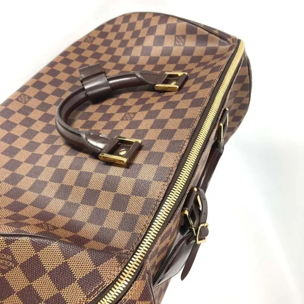 LOUIS VUITTON Brown Damier Canvas Boston Bag